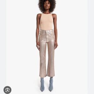 Mother Hustler Ankle Fray Jeans- Heavy Metal